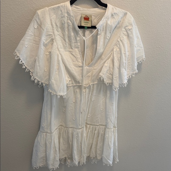 FARM Rio White Long Sleeve Dress - Picture 5 of 6